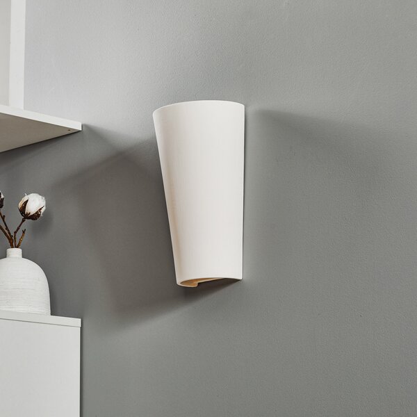 SOLLUX LIGHTING Aplică de perete Ice up and down din ceramică albă, reglabil, Alb, Camera de zi / sufragerie, Ceramică, Modern