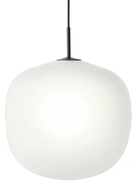 Lustră Pendul Muuto, Alb, Sala de mese, Sticlă