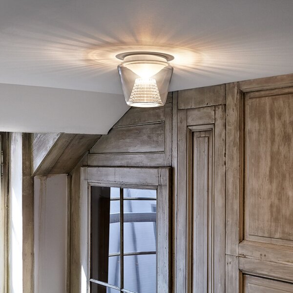 Serien Lighting serien.lighting Annex M - plafonieră LED, reglabil, Transparent, Camera de zi / sufragerie, Sticlă, Design