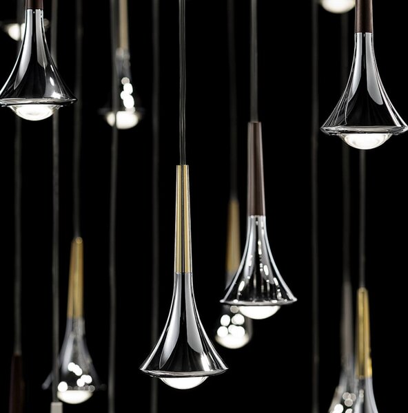 Lustră Pendul Lodes, Auriu / Alamă, Aluminiu