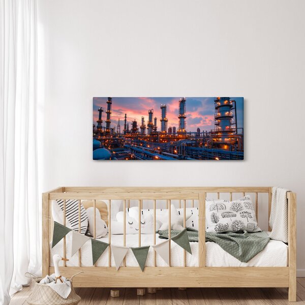 Tablou - Instalație industrială (120x50 cm)