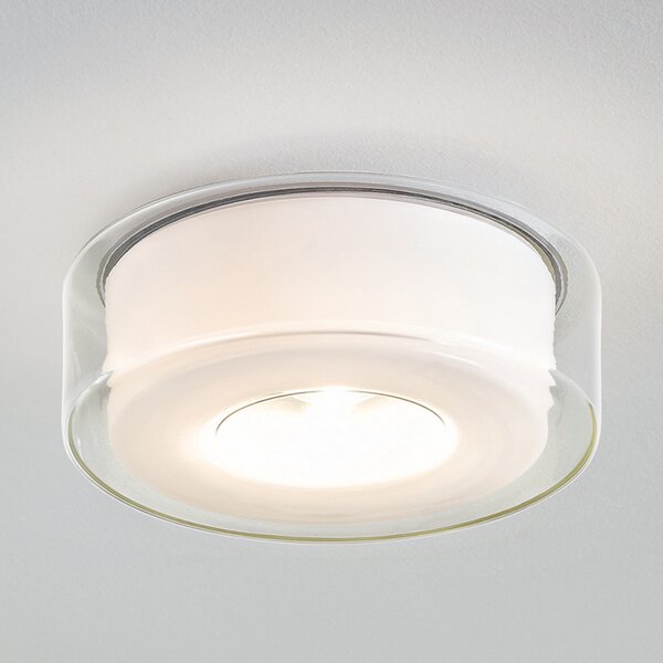 Serien Lighting serien.lighting Curling M plafon transp/opal 2700K, reglabil, Alb, Camera de zi / sufragerie, Sticlă, Design