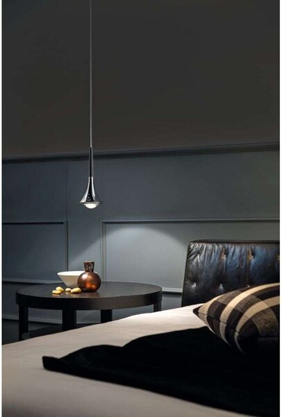 Rain Lustră Pendul 2700K Black - Lodes