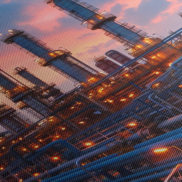 Tablou - Instalație industrială (90x60 cm)