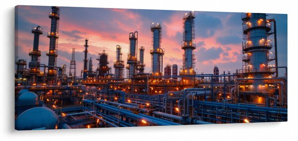 Tablou - Instalație industrială (120x50 cm)