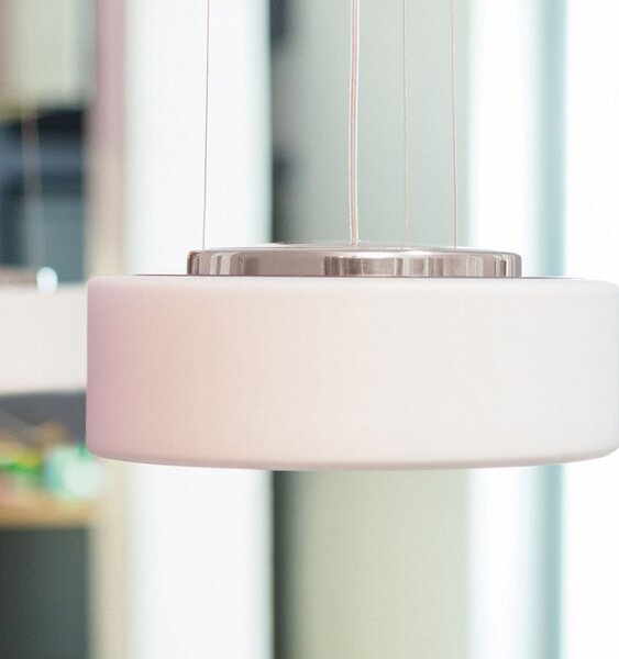 Serien Lighting serien.lighting Suspensie Curling M 927 Triac opal, reglabil, Alb, Camera de zi / sufragerie, Sticlă, Modern