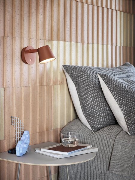 Lampă de perete Muuto, reglabil, Cupru, Camera de zi, Aluminiu
