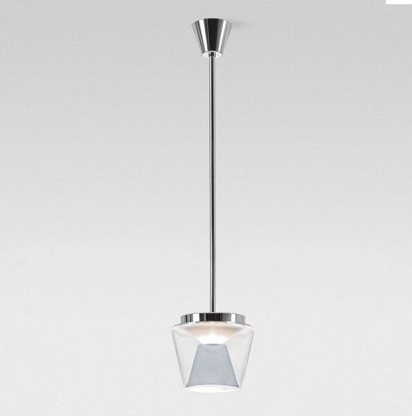Serien Lighting serien.lighting Annex M pendul 13W 2.700K lustruit, reglabil, Transparent, Camera de zi / sufragerie, Sticlă, Design