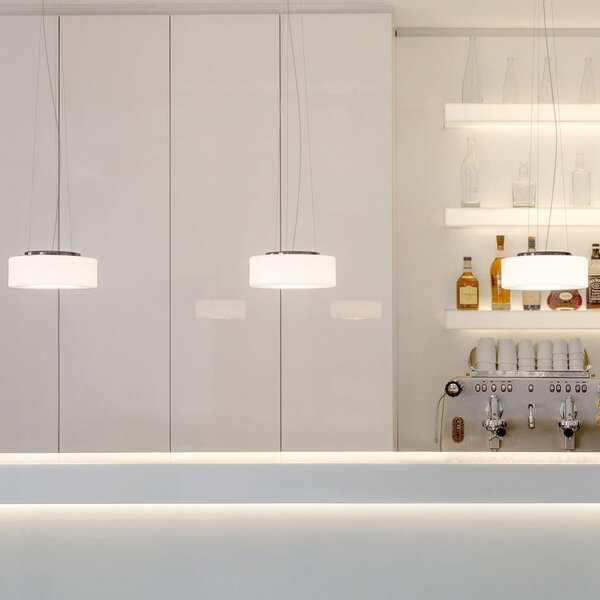 Serien Lighting serien.lighting Suspensie Curling S 927 Triac opal opal, reglabil, Alb, Camera de zi / sufragerie, Sticlă, Modern