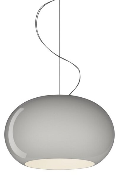 Lustră Pendul Foscarini, Gri, Camera de zi, Sticlă