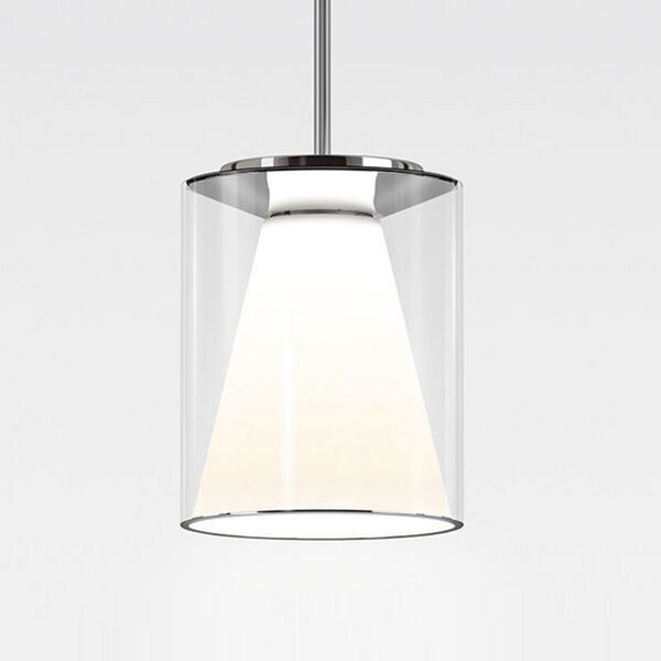 Serien Lighting serien.lighting Drum M tub suspendat 927 Triac mare, reglabil, Transparent, Camera de zi / sufragerie, Sticlă, Modern