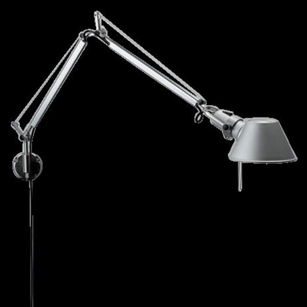 Lampă de perete Artemide, Metalic, Studiu / Birou, Aluminiu, Design
