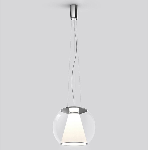 Serien Lighting serien.lighting Draft M lampă suspendată 927 Triac transparent, reglabil, Transparent, Camera de zi / sufragerie, Sticlă, Modern, glob