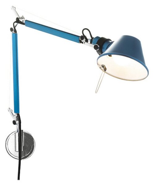 Lampă de perete Artemide, Albastru, Studiu / Birou, Aluminiu, Design