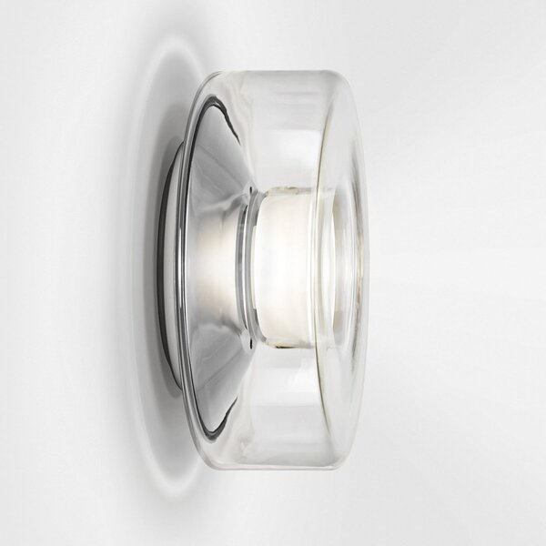 Serien Lighting serien.lighting Curling Wall S 2.700K Triac clar, reglabil, Transparent, Camera de zi / sufragerie, Metal, Modern