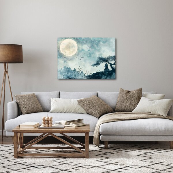 Tablou - Pictură cu lună plină (70x50 cm)