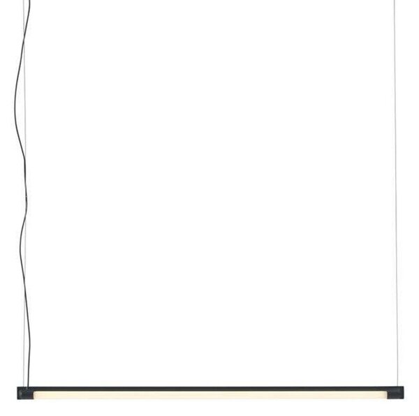 Lustră Pendul Muuto, reglabil, Negru, Sala de mese, Aluminiu
