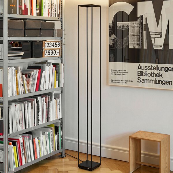 Serien Lighting serien.lighting Reflex² S lampă de podea LED negru, reglabil, Negru, Camera de zi / sufragerie, Metal, Design