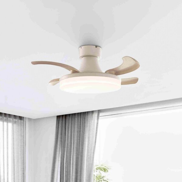 Beacon Lighting Ventilator de tavan cu LED Fanaway Orbit alb Ø 91 cm silențios, reglabil, Alb, Camera de zi / sufragerie, Metal, Modern