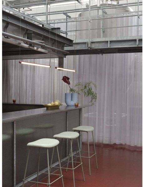 Lustră Pendul Muuto, reglabil, Roșu, Sala de mese, Aluminiu