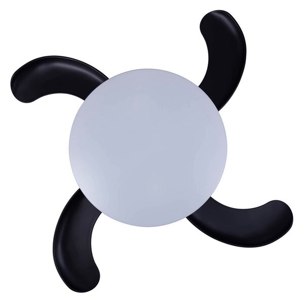 Beacon Lighting Ventilator de tavan cu LED Fanaway Orbit negru 91 cm silențios, reglabil, Negru, Camera de zi / sufragerie, Metal, Modern