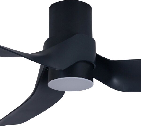 Beacon Lighting Ventilator de tavan cu lumină Nautica, negru, silențios, reglabil, Negru, Camera de zi / sufragerie, Plastic, Modern