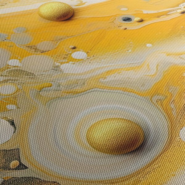 Tablou - fundal abstract cu decor de aur (150x105 cm)