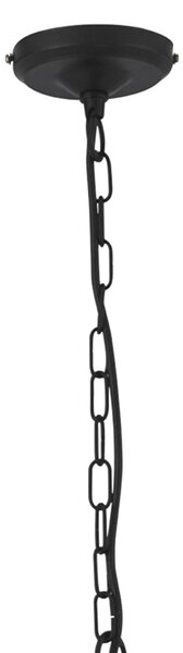 Searchlight Lampă suspendată Lantern, negru, 4 becuri, reglabil, Negru, Camera de zi / sufragerie, Metal, Antichitate