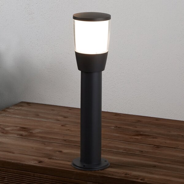 Searchlight Lampă cu postament Tucson din aluminiu turnat, Negru, Metal, Modern