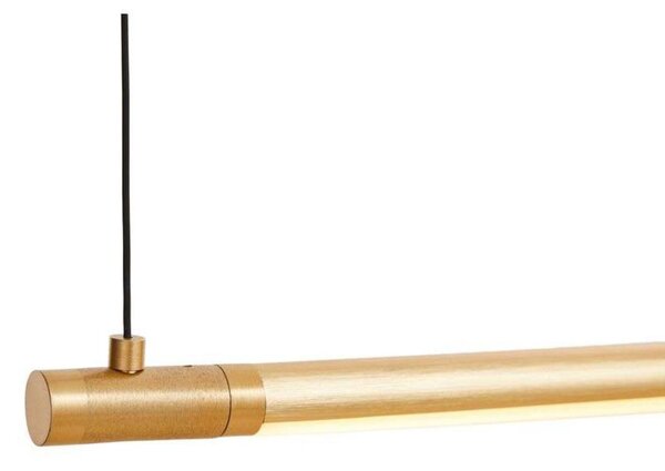 Lustră Pendul LOOM DESIGN, Straw 200, reglabil, Auriu / Alamă, Sala de mese, Aluminiu, Modern
