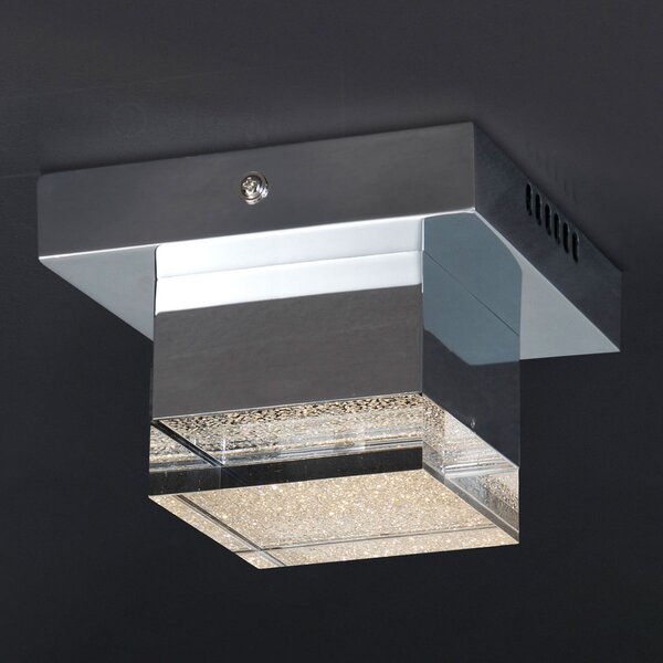 Schuller Valencia Plafonieră cu LED Prisma, o singură lampă, Metalic, Camera de zi / sufragerie, Metal, Modern