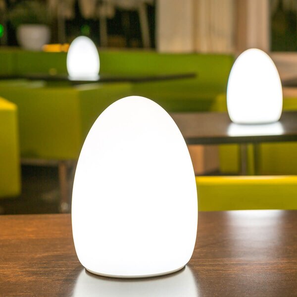 Smart&Green Egg - o lumină decorativă controlată prin aplicație, cu baterie, reglabil, Alb, Plastic, Modern