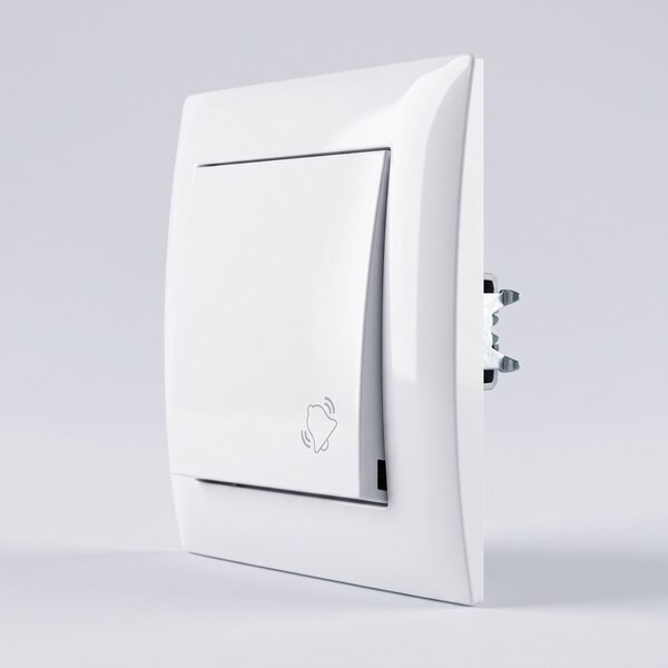 Buton pentru Sonerie cu Ramă OSTE JNH008-W WHITE