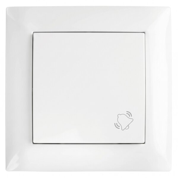 Buton pentru Sonerie cu Ramă OSTE JNH008-W WHITE