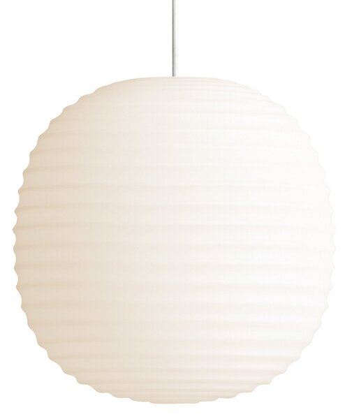 Lustră Pendul New Works, Lantern Small, reglabil, Alb, Camera de zi, Sticlă, Design