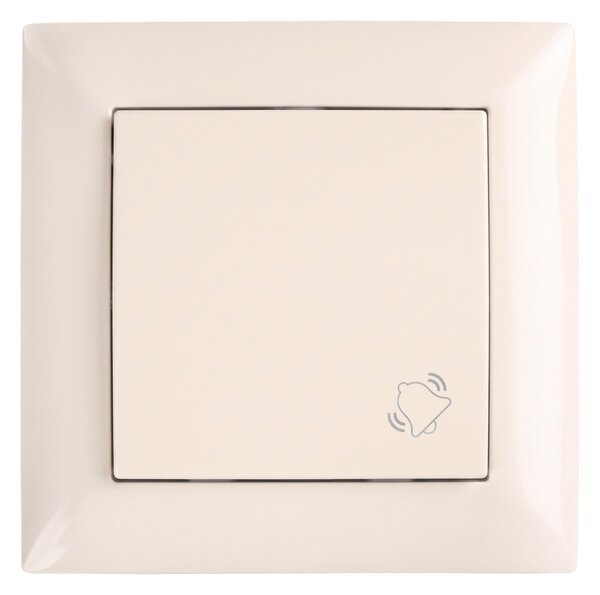 Buton pentru Sonerie cu Ramă OSTE JNH008-W BEIGE