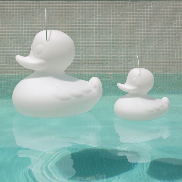 Goodnight Light Lampa LED de design DUCK-DUCK S pentru exterior, în culoarea albă, reglabil, Alb, Plastic, Design