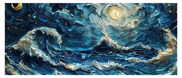 Tablou - Pictura cerului și a mării (120x50 cm)