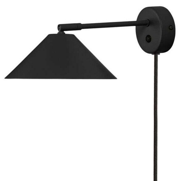 Lampă de perete Globen Lighting, Cannes, Negru, Camera de zi, Metal, Design