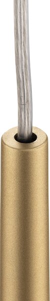 SIGMA Lampă suspendată Sopel 1, conică, auriu mat, reglabil, Auriu / Alamă, Camera de zi / sufragerie, Metal, Modern