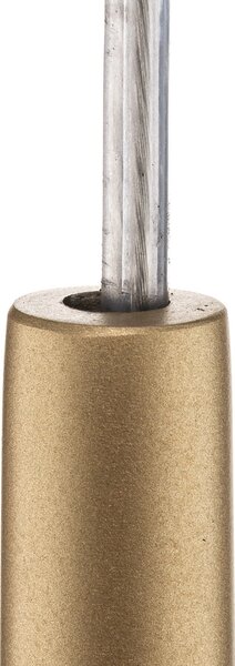 SIGMA Lampă suspendată Sopel 1, dreaptă, auriu mat, reglabil, Auriu / Alamă, Camera de zi / sufragerie, Metal, Modern