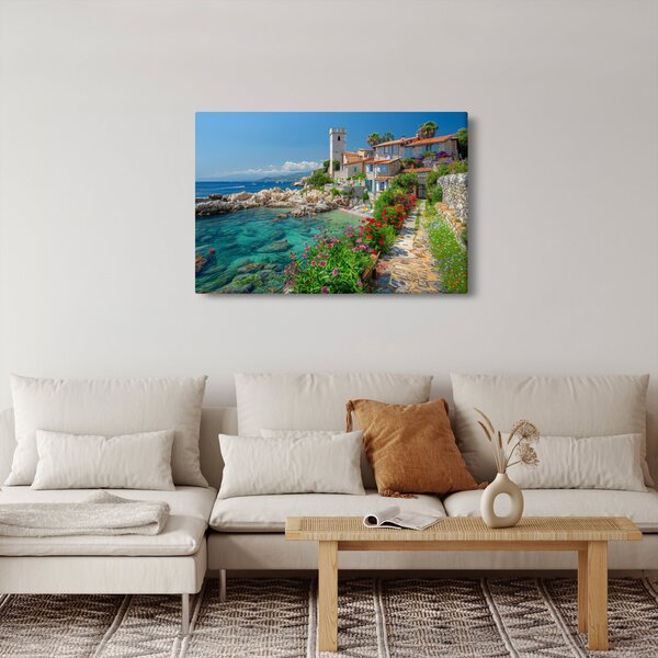Tablou - Sat pitoresc de coastă (90x60 cm)