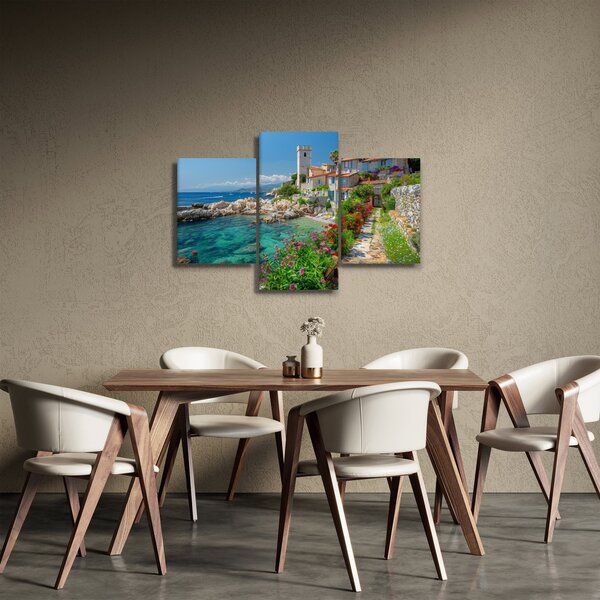 Tablou - Sat pitoresc de coastă (90x60 cm)