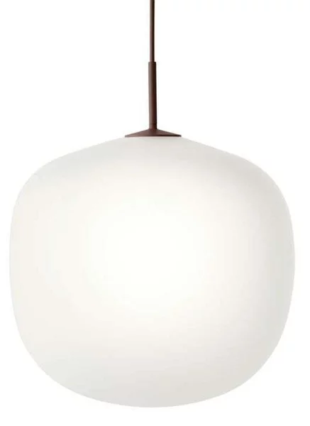 Lustră Pendul Muuto, Roșu, Camera de zi, Sticlă