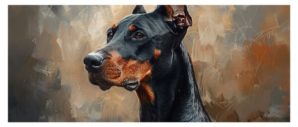 Tablou - Portretul lui Dobrman (120x50 cm)