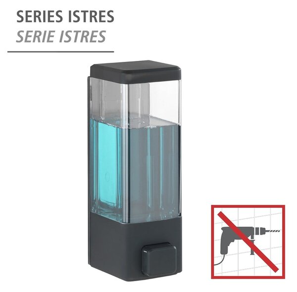 Dozator de săpun lichid de montat pe perete din plastic 0.32 l Istres – Wenko