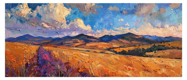 Tablou - Pictură în ulei de peisaj (120x50 cm)