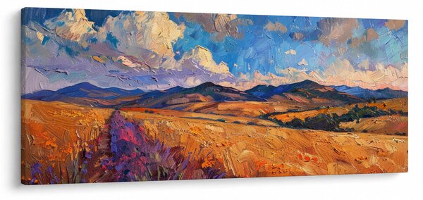 Tablou - Pictură în ulei de peisaj (120x50 cm)