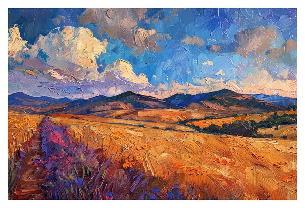 Tablou - Pictură în ulei de peisaj (90x60 cm)