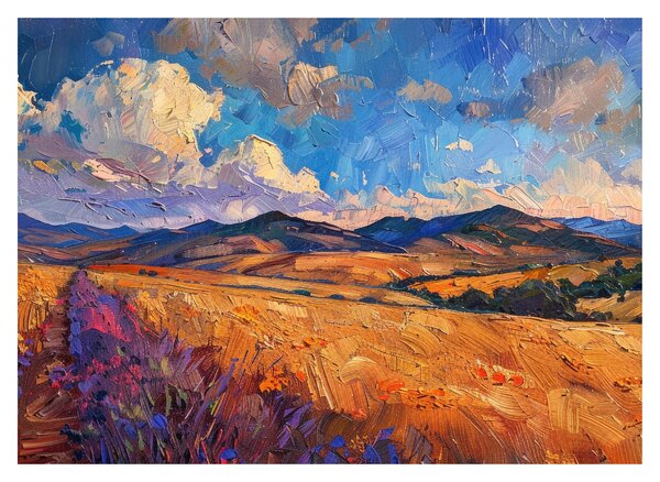 Tablou - Pictură în ulei de peisaj (70x50 cm)
